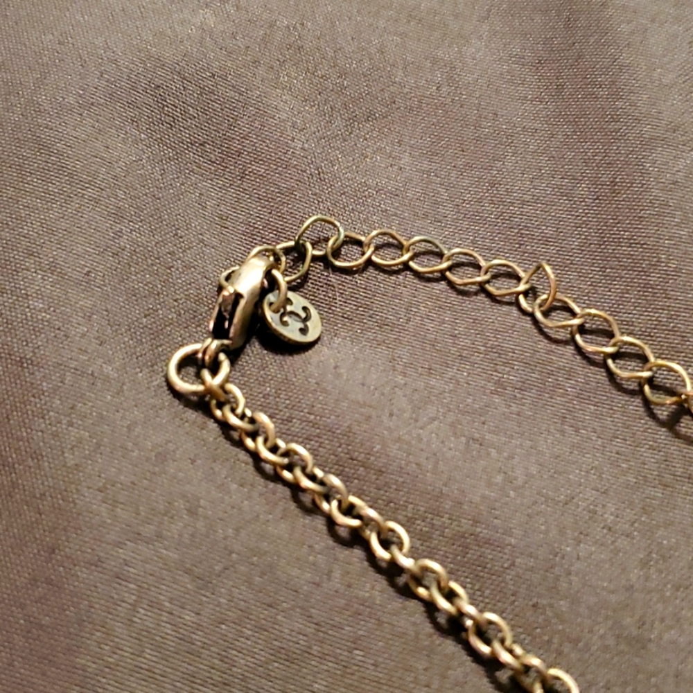 Vintage Thunderbird pendant necklace with faux turquoise stones